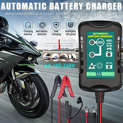 6V/12V Automatic Battery Charger Maintainer Motorcycle Trickle Float For Tender • $20.89