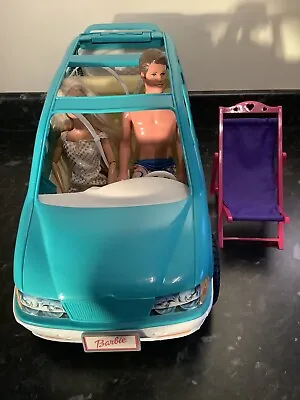 Mattel 1999 BARBIE Teal Blue Pop Out Kennel Zoom & Groom Hatchback & Others Item • £29.99