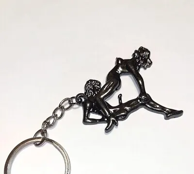 Vintage Risque Adult Naughty Key Chain Man & Woman Sex Nasty Novelty XXX Motion • $11.69