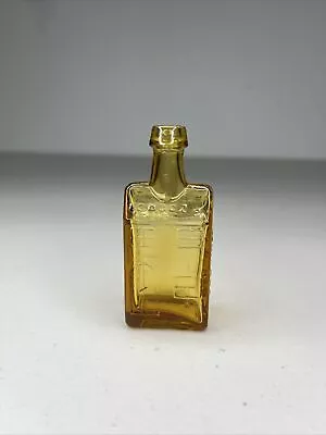 Wheaton 3” Glass Amber E.C. Booz’s Whiskey Old Cabin Bitters Bottle Vintage HTF • $9.99