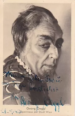 GEORG OEGGL Opera Baritone Signed Photo As Rigoletto 1943 • $55