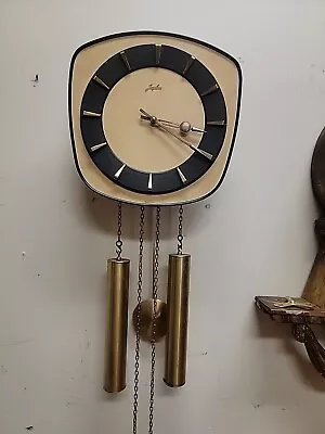 Junghans German Vintage Design Mid Century  8 Day Retro Wall Clock • $199