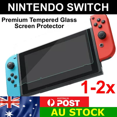 1-2x Nintendo Switch Tempered Glass Screen Protector Film Ultra Tough Thin Cover • $5.49