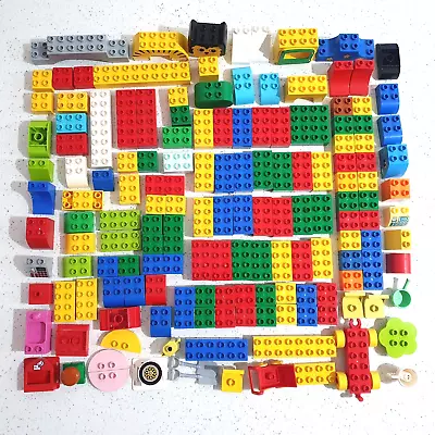 Lego Duplo Building Construction Blocks Bulk Lot 160 Assorted Pieces Accessories • $49.95