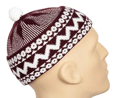 Red Kufi Hat Muslim Beanie West African Haji Skullcap Islamic Gift For Men Kente • $15.99