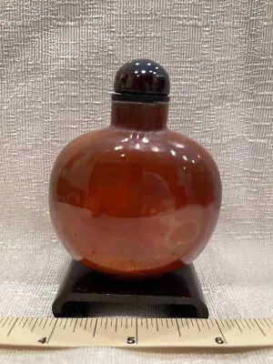 Hand Carved Agate Snuff Bottle Natural Color ( Floater) #15 • $95