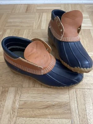 £14.36 • Buy LL Bean Womens USA Maine Low Ankle Duck Muck Bean Boots Hunting Shoe Rain Boot 8