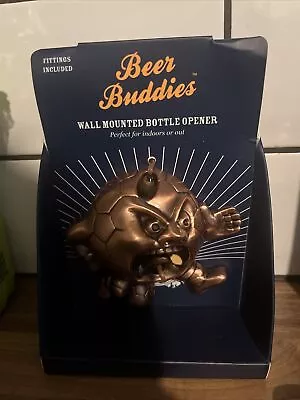 £8.99 • Buy Beer Buddies Wall Bottle Opener For Outdoors Football Or Barmaid