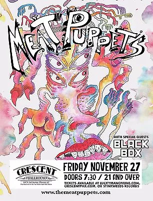 MEAT PUPPETS /BLACK BOX 2015 PHOENIX CONCERT TOUR POSTER-Alt. RockCowpunk Music • $15.96