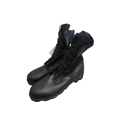 British Army Issue Wellco Jungle Combat Boots Black WP Size 11 M Leather New • $87.04