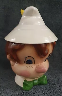 🔶️vintage Rare Metlox Pinocchio Hand Painted Ceramic Cookie Biscuit Lolly Jar • $211.89