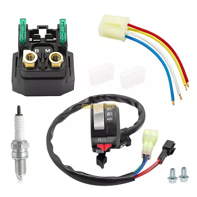 Start Stop Switch & Starter Solenoid Relay Plug Spark For Yamaha Raptor 350 660 • $28.99