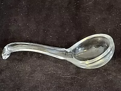 Small Glass VINTAGE Condiment Spoon • $20