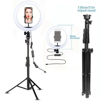 Led Ring Light Stand - Video Photpgraphy Fill Lamp Selfie Ringlight Tripod 10in • $169.74