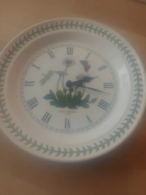 £9.99 • Buy VINTAGE PORTMEIRION BOTANIC GARDEN “BELLIS PERENNIS” 27cm WALL CLOCK