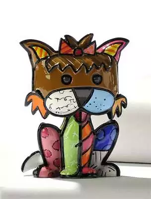 Romero Britto Mini Terrier Dog Precious Figure 331385 Rare Retired Collectible • $69.99