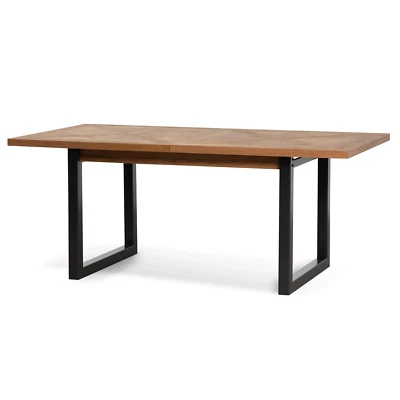 $1965 • Buy Percy 6-8 Seater Extendable Dining Table - European Knotty Oak And Peppercorn