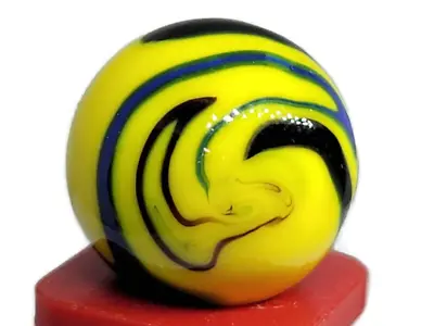 Blue Hornet Marble .66 - Collectible Game Marble - Lot #2519 • $9.99