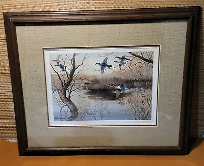 Maynard Reece 1982 Signed And Numbered Print Of Flying Ducks #716/950 • $80