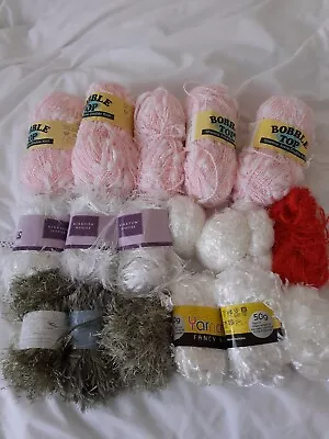 Job Lot Assorted Fancy Yarn : Knitting/Crochet • £8.99