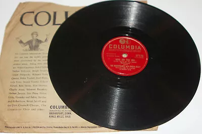 78 RPM 10  Columbia Records 37170- Paula Kelly Modernaires  Mission Of The Rose  • $6.99