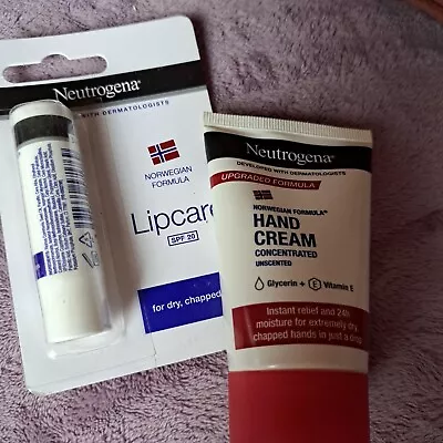 Neutrogena Hand Cream 50ml Lipcare Spf20 4.8g NEW • $9.72