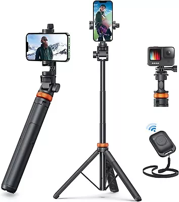 Eucos 62 Phone Tripod IPhone & Selfie Stick Tripod With Remote 15/14/13/Android. • $51.89
