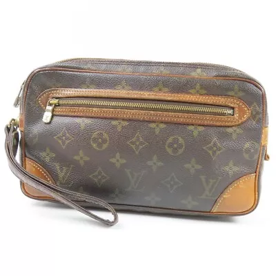 LOUIS VUITTON  Monogram Marly Dragonne Clutch Bag Vintage Business Bag 79573 • $216