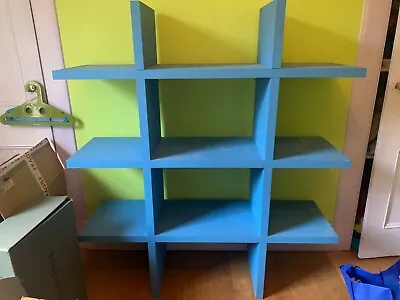 Habitat Blue Bookcase Used • £25