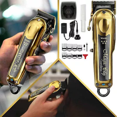 Wahl Professional 5-Star Cordless Magic Clip In Gold Pro Hair Clippers 8148-833 • £63.59