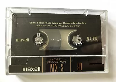 1x Maxell MX-S 90 Type IV/ Metal Position Cassette Tape - Used • £15