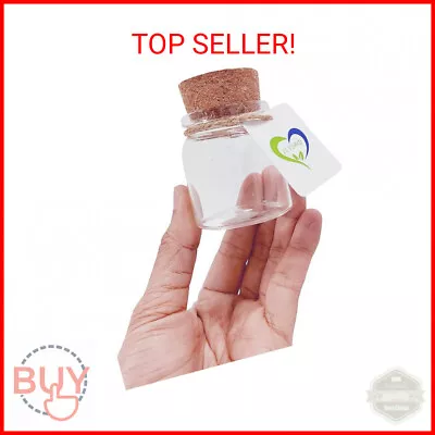 ELYSAID 5pcs Of 50 Ml Small Glass Vials With Cork Tops Tiny Bottles Little Empty • $16.72