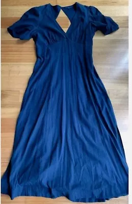 French Connection Navy Maxi Dress Sz 14 • $56.50