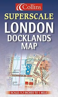 Superscale London Docklands Map Other Cartographic Book The Cheap Fast Free Post • £3.95