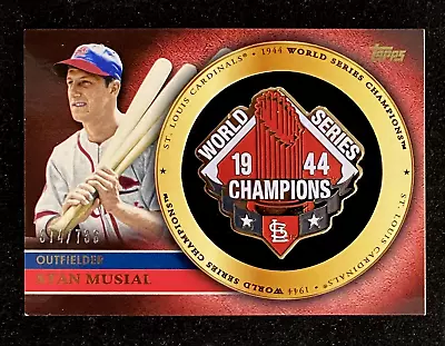 2012 Topps Stan Musial Commemorative Gold Pin 1944 World Series Champion /736!!! • $12.95