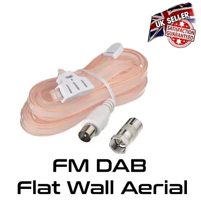 £4.95 • Buy DAB FM Aerial Dipole Ribbon - Antenna Digital Radio *UK Selller*