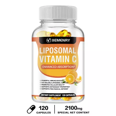 Liposomal Vitamin C Capsules 2100mg - Immune SupportHigh AbsorptionFat Soluble • £13.10