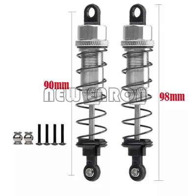 Silver Aluminum 90MM Oil Adjustable Shocks For RC 1:10 AXIAL SCX10 ELECTRIC 4WD • $5.92