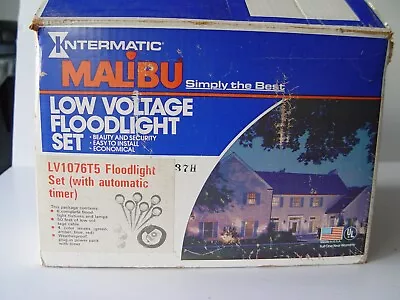 6  Malibu Low Voltage Floodlight Set Pathway Yard Lights Lot LV1076T5 USA NIB • $59