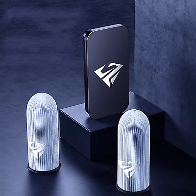 $9.93 • Buy Finger Sleeve Game Finger Sleeve Glass Silver Fiber Thumb Sleeve PUBG Sleeve