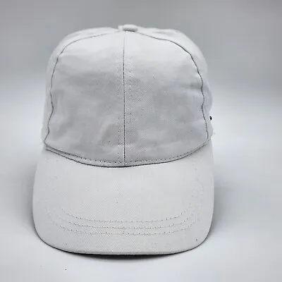 Mens Plain White Hat Cap Adjustable Hat Size Cap Hat Snap • $26.64