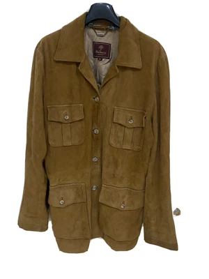 £77 • Buy Mulberry Tan Suede Leather Jacket Safari UK 14