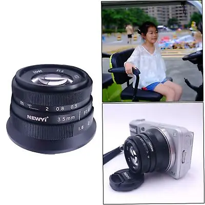 35mm F1.6 APS-C Lens For Sony E-Mount A6000 A5100 NEX-3 NEX-5T A7II A7RII • £41.05