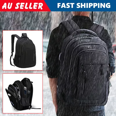 Business Travel Laptop Bag Backpack Large Capacity USB Port Water-proof School • $30.95