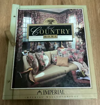 Vintage Wallpaper Sample Book 1990's Formal Country Home Imperial 125 Pages • $50