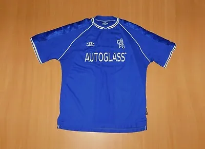 * Chelsea 1999 2000 Autoglass Shirt Jersey Soccer Camiseta Trikot UMBRO XL • £107.88