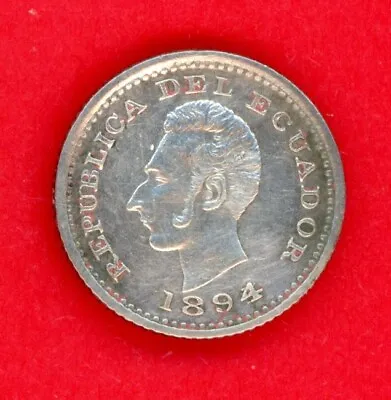 Ecuador  1/2  Decimo  1894/3  Lima  Km 55.1  Vf-xf. • $42.50