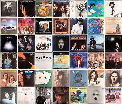 $6.95 CLASSIC ROCK COUNTRY FOLK LPs Record Albums You Choose - Qty. Discounts • $6.95