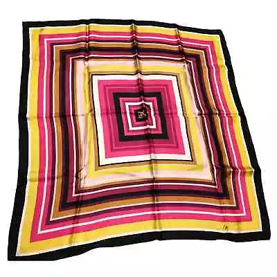 New Missoni For Target Limited Silk Square Geometric Scarf Pink Green Blk White • $49.97