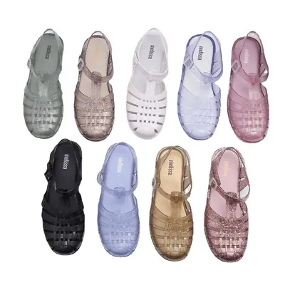 Women Melissa Roma Sandals Hot Sale Retro Jelly Shoes Girls Flat Shoes US 5-9 • $36.99